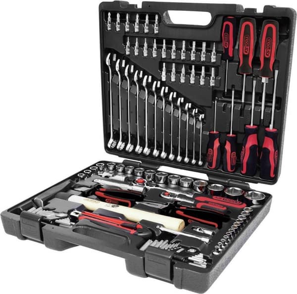 KS Tools CHROMEplus verktygssats med hylsor och bits 97 st 918.0797