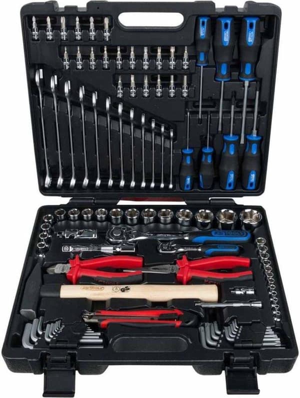 KS Tools CHROMEplus verktygssats med hylsor och bits 97 st 918.0797