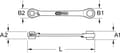Miniatyrbillede 3 af 4: KS Tools 503.4678 Vendbar mini-bit skraldenøgle 124,50 mm