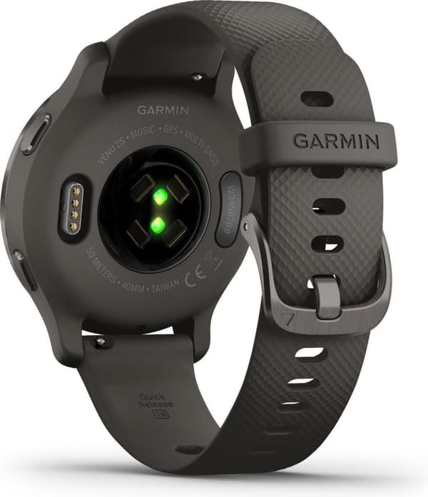 Garmin Venu 2s Health Smartwatch - Amoled pekskärm - Stegräknare - 10 dagars batteri - Grå/Gunmetal