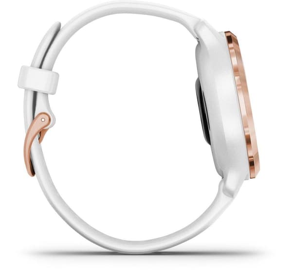 Garmin Venu 2s Health Smartwatch - Amoled pekskärm - Stegräknare - 10 dagars batteri - Rose guld/Vit