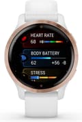Miniatyrbild 1 av 8: Garmin Venu 2s Health Smartwatch - Amoled pekskärm - Stegräknare - 10 dagars batteri - Rose guld/Vit