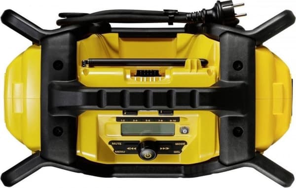 DeWALT DCR027 18V Li-Ion batteri DAB + Konstruktionsradio med ladefunktion - virker på netstrøm & batteri