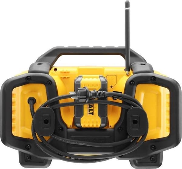 DeWALT DCR027 18V Li-Ion batteri DAB + Konstruktionsradio med ladefunktion - virker på netstrøm & batteri
