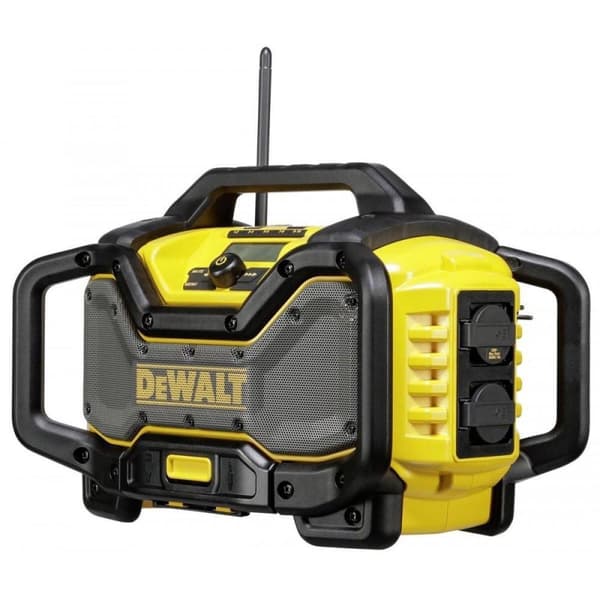 DeWALT DCR027 18V Li-Ion batteri DAB + Konstruktionsradio med ladefunktion - virker på netstrøm & batteri