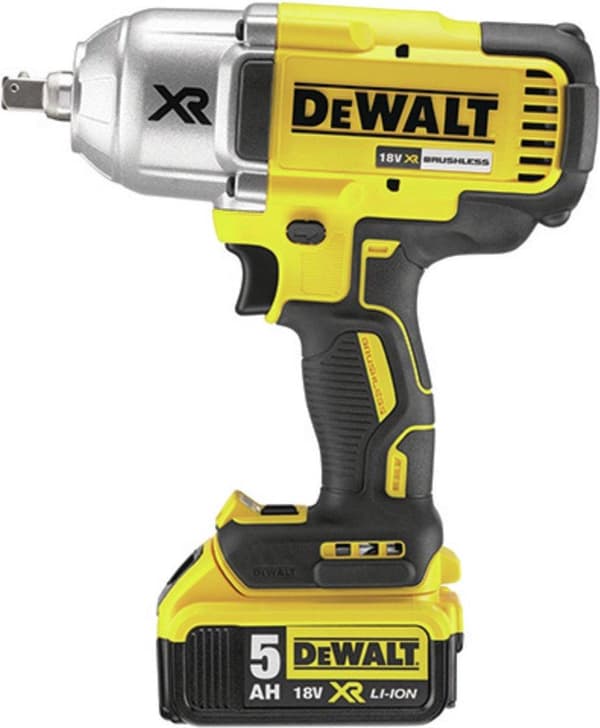 DeWalt DCF899P2 18V Li-Ion trådløs slagnøglesæt (2x 5,0Ah batteri) i etuiet - 950Nm - 1/2" - børsteløs