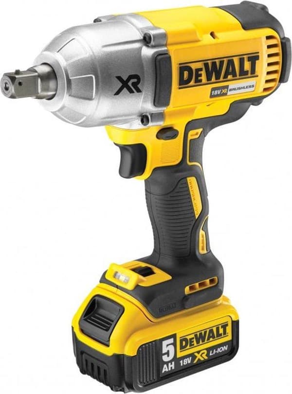 DeWalt DCF899P2 18V Li-Ion trådløs slagnøglesæt (2x 5,0Ah batteri) i etuiet - 950Nm - 1/2" - børsteløs