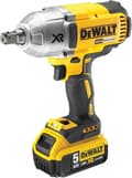 Miniatyrbillede 2 af 3: DeWalt DCF899P2 18V Li-Ion trådløs slagnøglesæt (2x 5,0Ah batteri) i etuiet - 950Nm - 1/2" - børsteløs