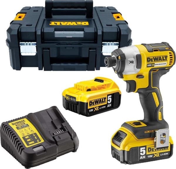 DeWalt DCF887P2-QW sladdlös slagnyckel 2x 5,0Ah batteri