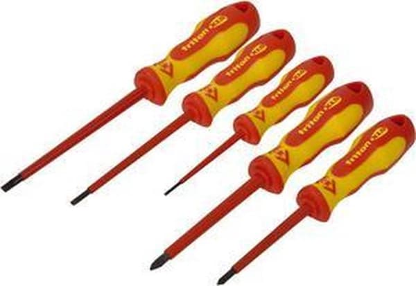 CK Triton Xls ruuvimeisselisarja Vde 5-osainen litteä Phillips Head Pozidriv