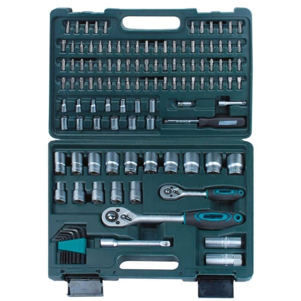 Brüder Mannesmann 98415 115-delt fatningssæt - 1/4" og 1/2"