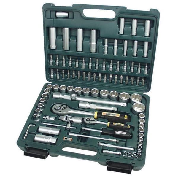 Brüder Mannesmann 2055-SL Hylsnyckelsats Metrisk 1/4 (6,3 mm) 1/2 (12,5 mm) 94 delar