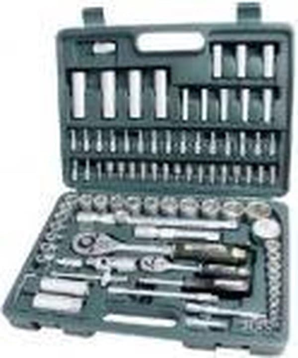 Brüder Mannesmann 2055-SL Hylsnyckelsats Metrisk 1/4 (6,3 mm) 1/2 (12,5 mm) 94 delar