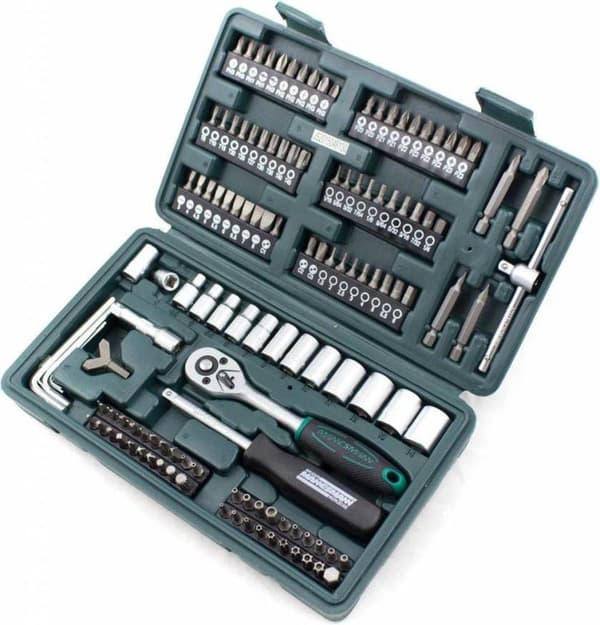 Mannesmann Socket box - 130 delar - Recording 1/4 - Plastfodral