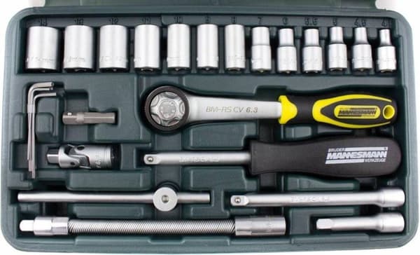 Brüder Mannesmann 2040 Hylsnyckelset Metrisk 1/4 (6,3 mm) 46 delar