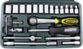 Miniatyrbild 4 av 8: Brüder Mannesmann 2040 Hylsnyckelset Metrisk 1/4 (6,3 mm) 46 delar