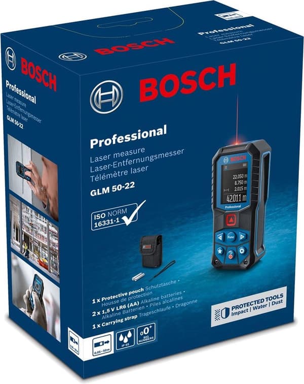 Bosch Professional GLM 50-22 Laser Avståndsmätare - Mätområde 50 m
