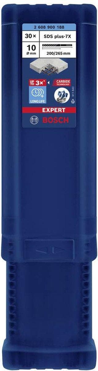 Bosch Tillbehör EXPERT SDS plus-7X 2608900188 Slagborr 30 st 10,00 mm Foglängd 265 mm SDS-Plus 30 st.