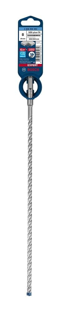 Bosch Tilbehør EXPERT SDS plus-7X 2608900092 Borehammer 1 stk(e) 8,00 mm Totallængde 365 mm SDS-Plus 1 stk.