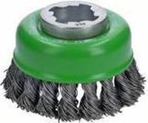 Bosch 2608620729 X-Lock Trådkoppsborste med flätad tråd - rostfritt stål - 0,5 x 75 mm