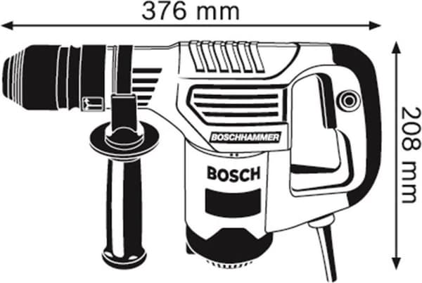 Bosch Professional GSH 3 E -purkuvasara - 650 wattia - 2,6 J - Sisältää säilytyslaukun ja 2 talttaa
