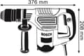 Pikkukuva 2 / 4: Bosch Professional GSH 3 E -purkuvasara - 650 wattia - 2,6 J - Sisältää säilytyslaukun ja 2 talttaa