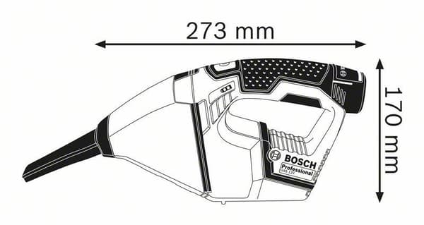Bosch GAS 12V - Kädessä pidettävä pölynimuri