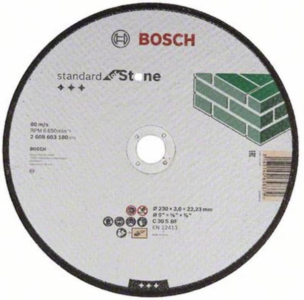 Bosch Skæreskive lige Standard til Stone C 30 S BF - 230 mm