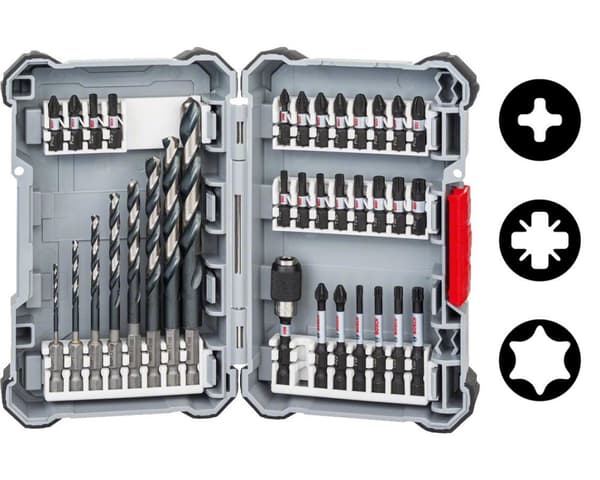 Bosch Impact Control 35-delad metallborr och skruvmejselbitssats