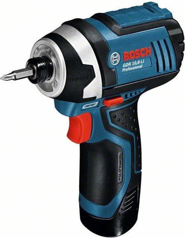 Bosch Professional GDR 12V-105 Skruetrækker - Med 2x 12V batteri (2,0 Ah) og oplader - i L-Boxx