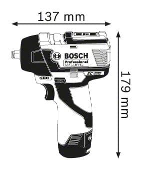 Bosch Professional GDS 12V-115 Akku slagskruetrækker - Uden batteri og oplader