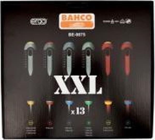 Bahco BE-9875 ERGO™ skruvmejselsats, 13 st