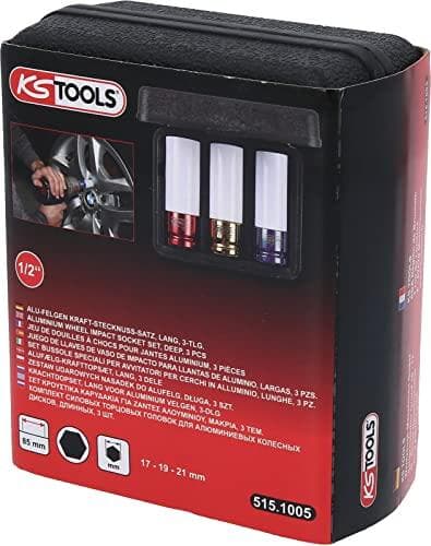 KS TOOLS 1/2" alumiinivanteet iskuhylsysarja, 3 kpl (515.1005)