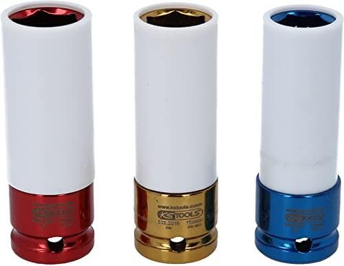 KS TOOLS 1/2" alumiinivanteet iskuhylsysarja, 3 kpl (515.1005)