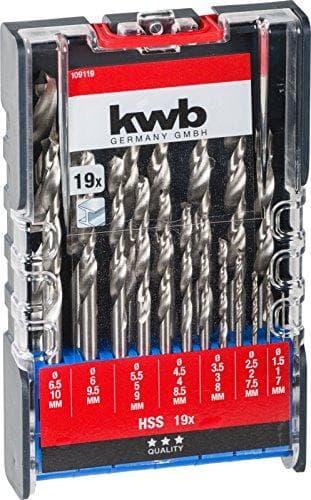 kwb 109119 stenspiralborsæt 19 stykker 1 mm, 10 mm 19 stykker (109119)
