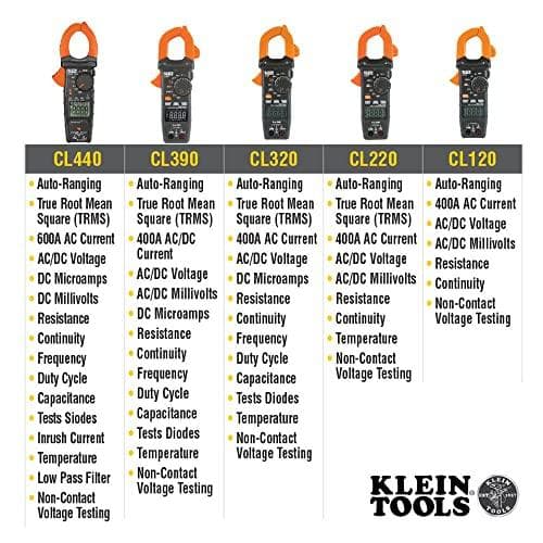 Klein Tools CL900 kädessä pidettävä yleismittari digitaalinen CAT III 1000 V, CAT IV 600 V Näyttö (määrä): 6000 (CL900)