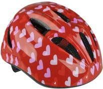 FISCHER children's bicycle helmet "Heart", size: XS/S inner shell made of high-strength EPS, adjustable, illuminated - 1 piece (86100)