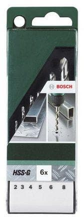 Bosch tilbehør 2609255061 HSS metalspiralboresæt 13 stykker slebet DIN 338 cylindrisk skaft 1 sæt