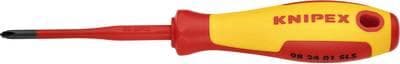 Knipex VDE plus/minus skruetrækker størrelse PH 1 Bladlængde: 80 mm (98 24 01 SLS)