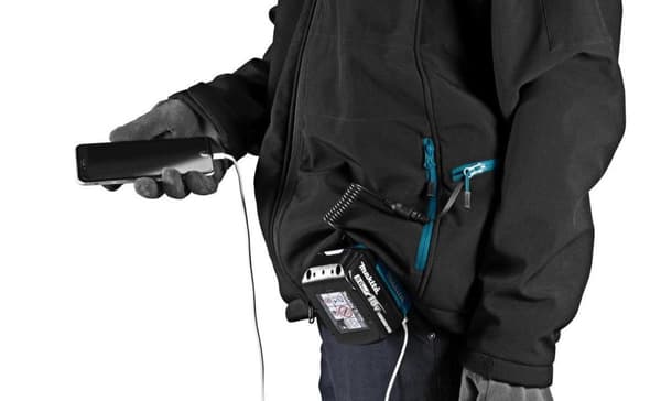 Makita DCJ205ZM 18V batteriuppvärmd jacka - M