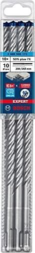 Bosch Professional 10 x Expert SDS plus-7X hammerbor til armeret beton, diameter 10,00 x 265 mm, tilbehør til hammerbor