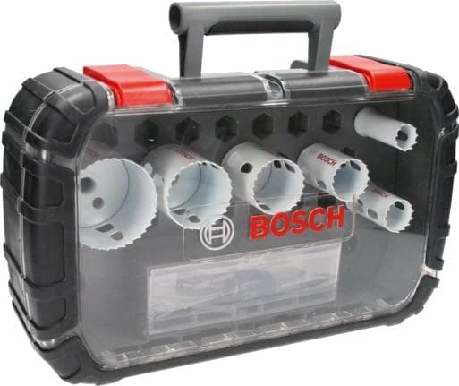 Bosch Progressor til træ- og metalelektriker - Hulsavsæt - til træ, metal - 9 stykker - 22mm, 35mm, 44mm, 29mm, 51mm, 64mm