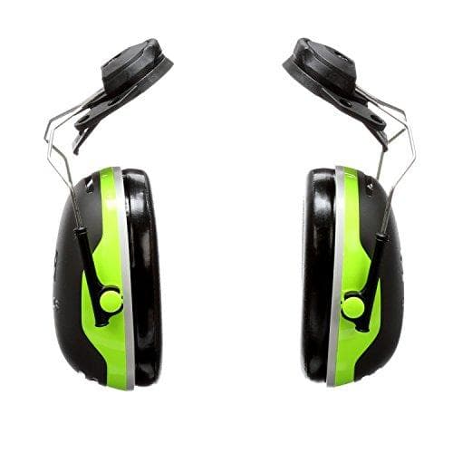 3M Peltor X4 hörselkåpor X4P3E, hjälmfäste - SNR 32 dB, grön-svart