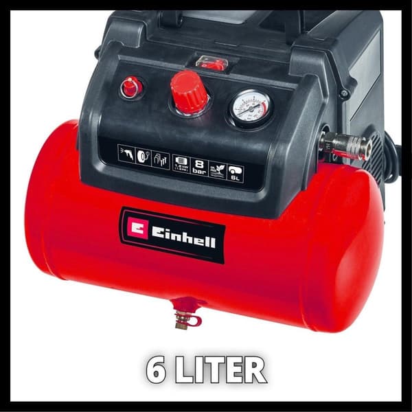 Einhell TC-AC 190/6/8 OR Set Pneumatisk kompressor 6 l 8 bar