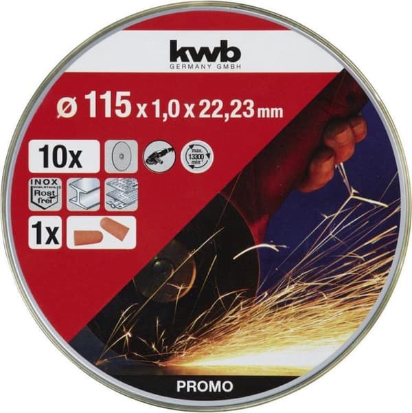kwb 712021 Skærehjulsæt 10-delt 115 mm 22,23 mm 10 stk.
