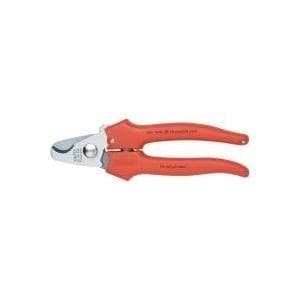 Knipex 95 05 165 kaapelisakset Soveltuu (kuoritustekniikka) alumiini- ja kuparikaapeleille, umpi- ja kierrekaapeleille 10 mm 24 mm² 3