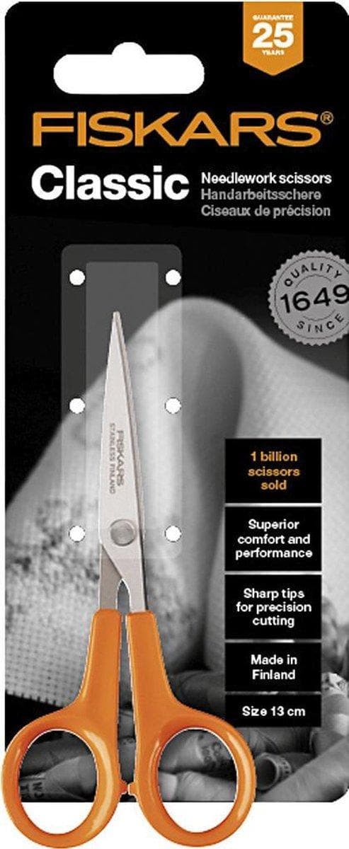 Fiskars Classic - Mikrospets - sax - papper, locktejp - 130 mm