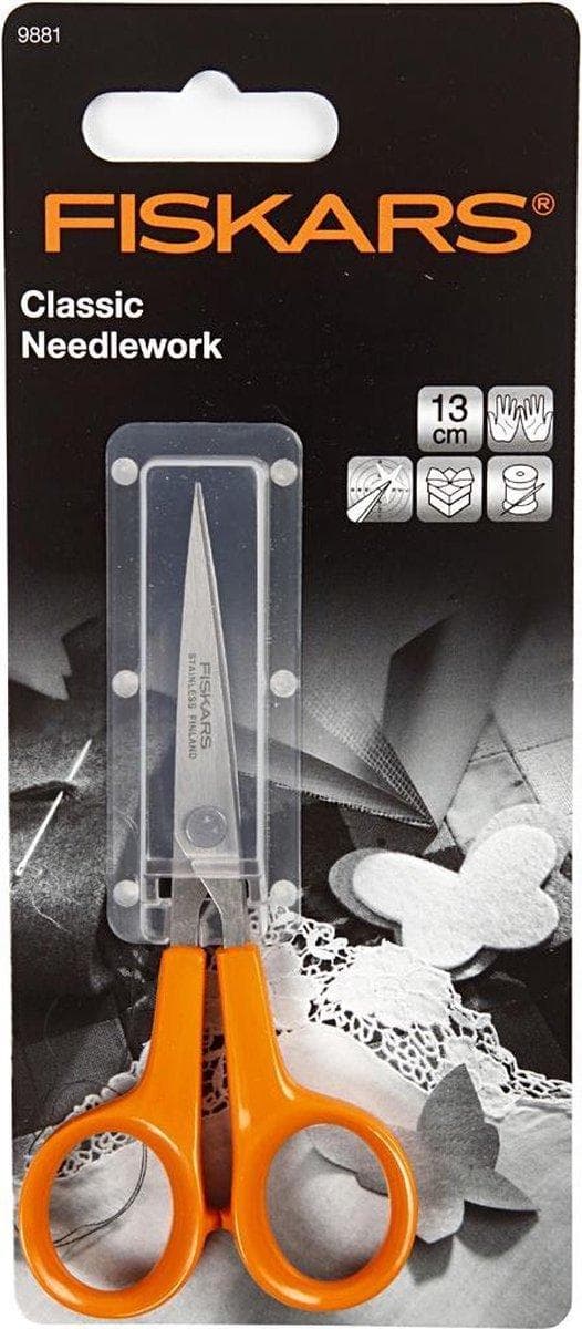 Fiskars Classic - Mikrospets - sax - papper, locktejp - 130 mm