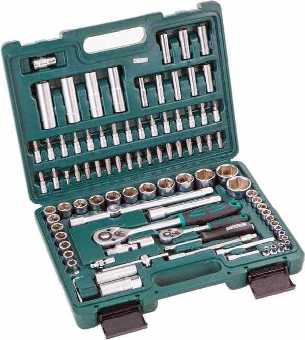 Brüder Mannesmann topnøglekasse 6,3 mm (1/4") og 12,5 mm (1/2") 94 stk. (M98410)