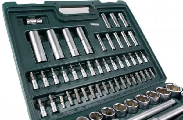 Brüder Mannesmann topnøglekasse 6,3 mm (1/4") og 12,5 mm (1/2") 94 stk. (M98410)